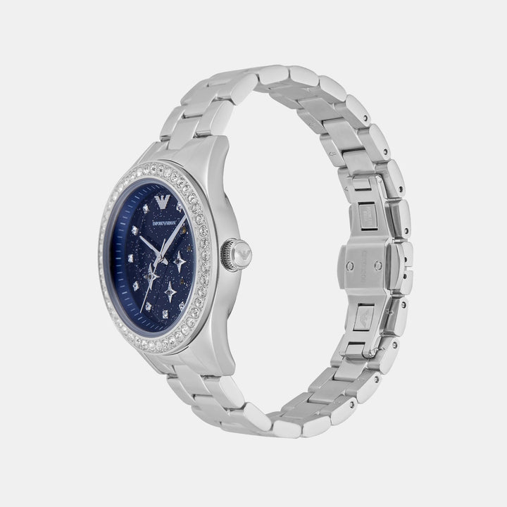 Emporio Armani Nicola AR11628 Blue Dial Stainless Steel Men&