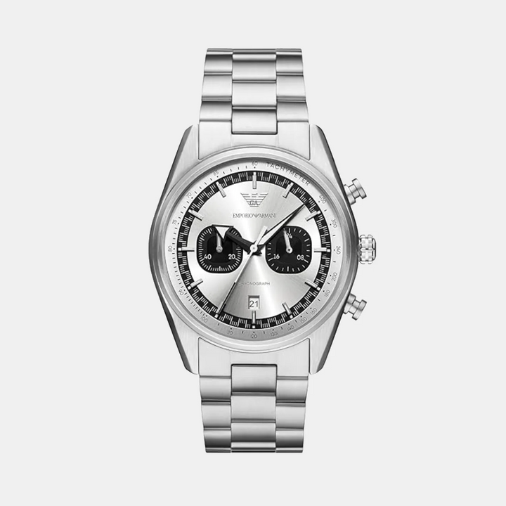 Emporio Armani Mario AR11636 Chronograph Silver Dial Men&