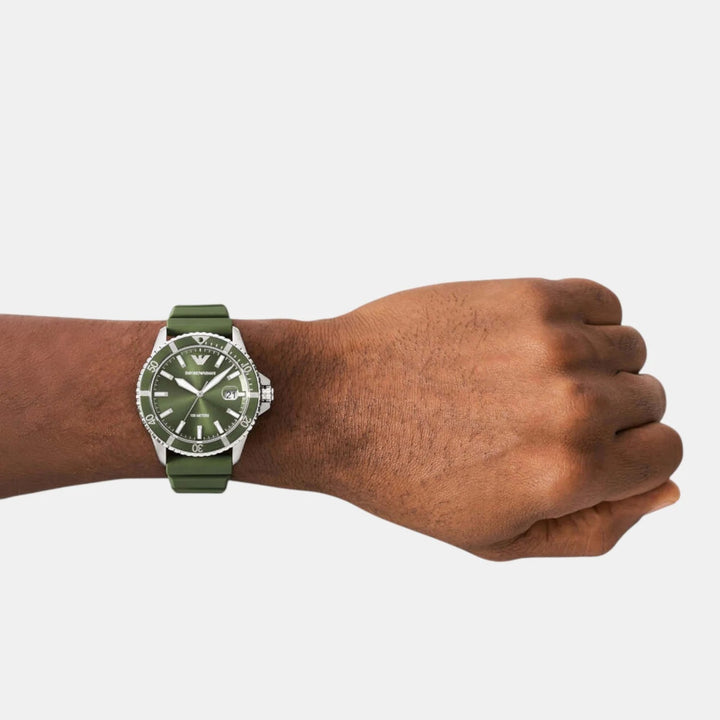 Emporio Armani Mario AR11638 Chronograph Green Tone Men&