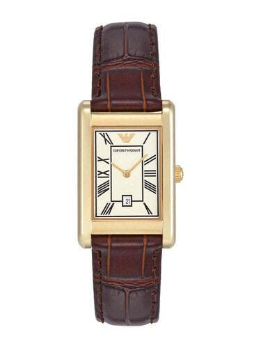 Emporio Armani Mario AR11665 Rectangle Blue Dial Men&