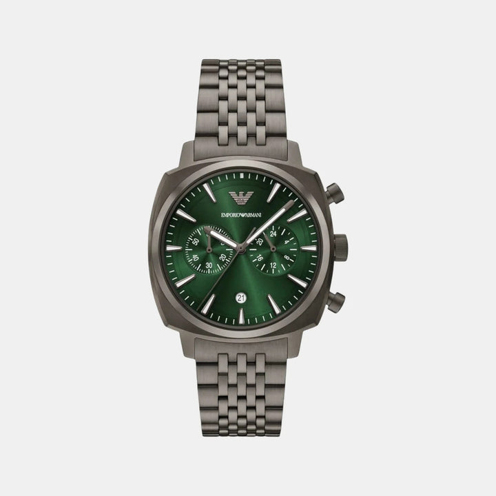 Emporio Armani Minimalist AR11689 Silver Dial Mesh Men&