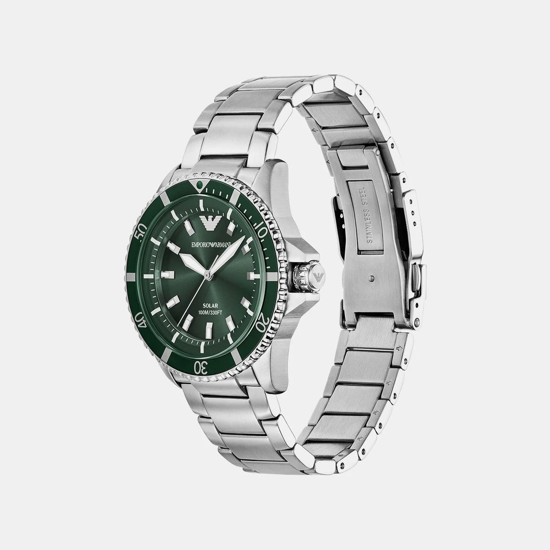 Emporio Armani World Explorer AR11698 Solar Green Dial Men&
