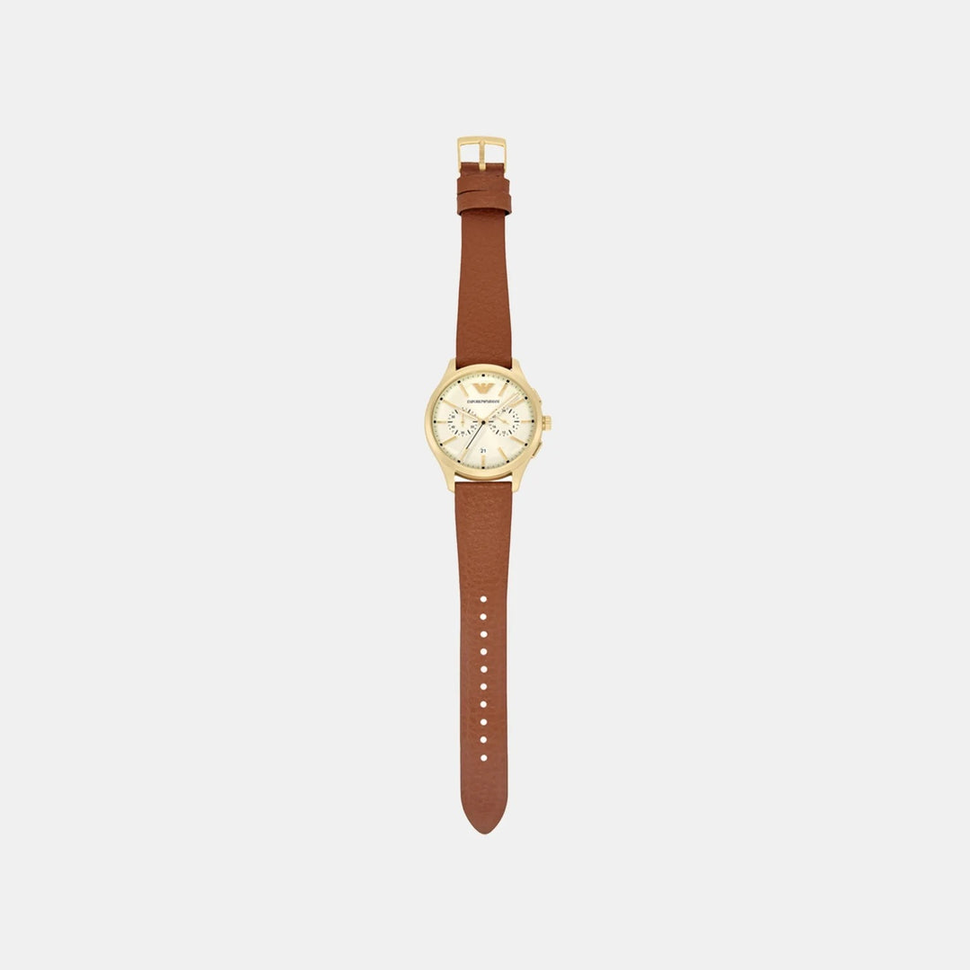 Emporio Armani Gianni AR11714 White Dial Silver Women&