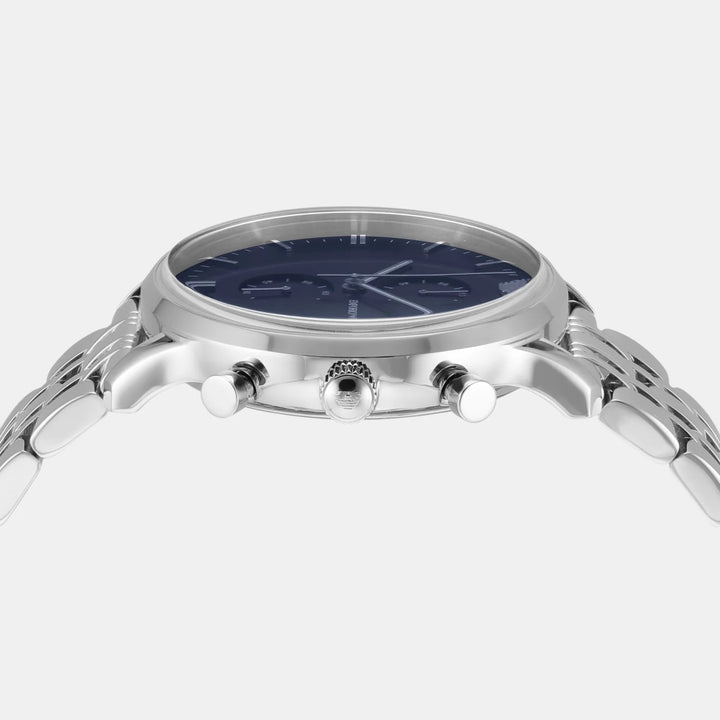 Emporio Armani Gianni AR1648 Silver Dial Stainless Steel Men&
