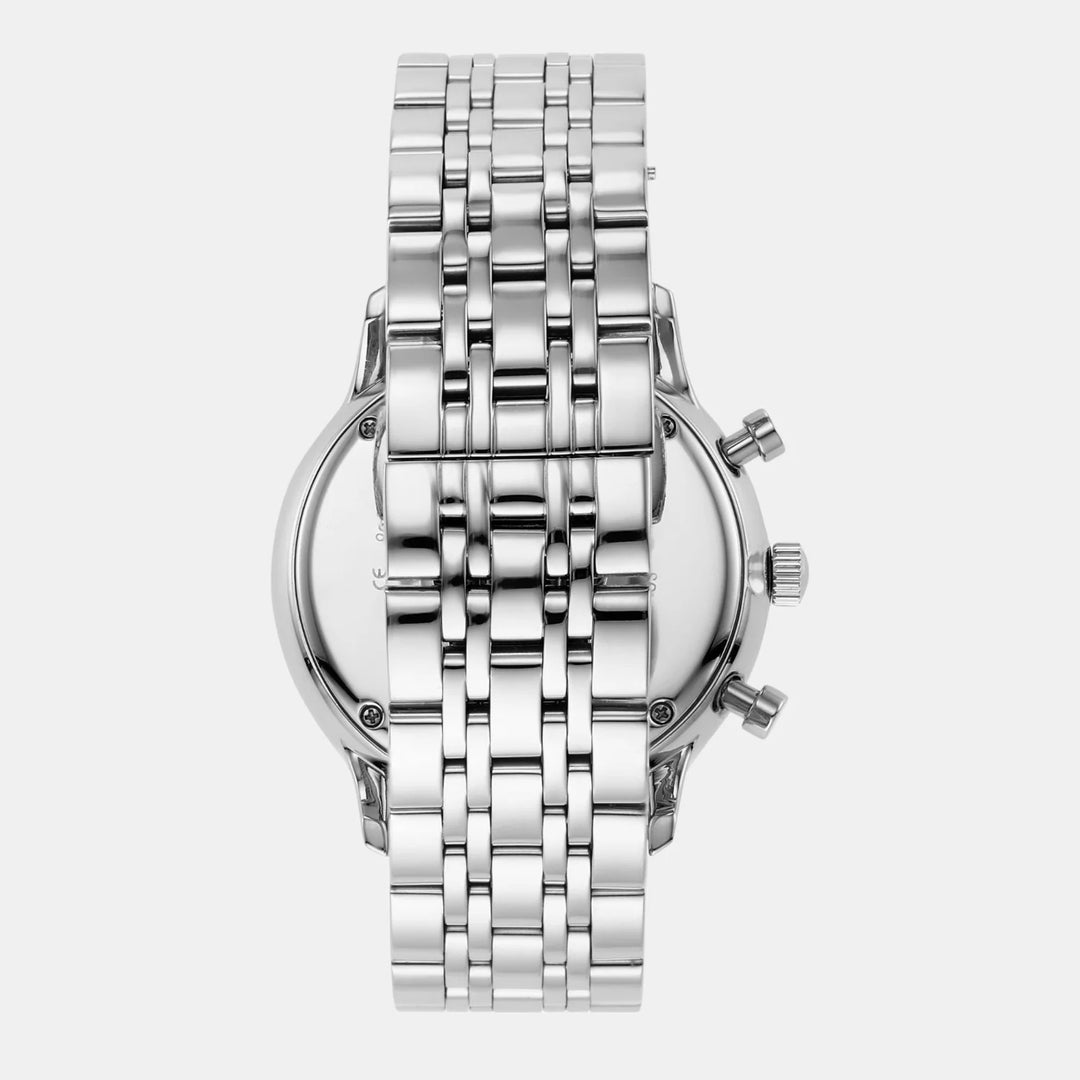 Emporio Armani Gianni AR1648 Silver Dial Stainless Steel Men&