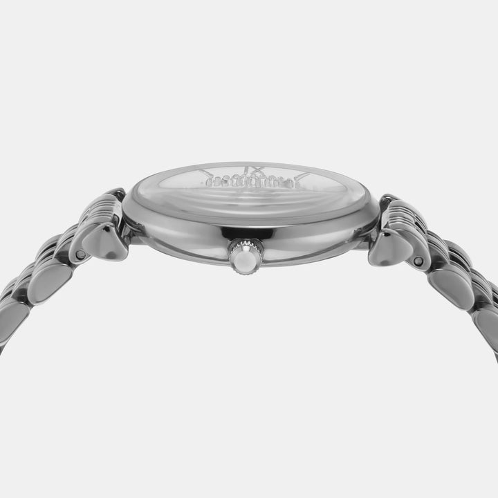 Emporio Armani Gianni T-Bar AR1925 Silver Dial Women&