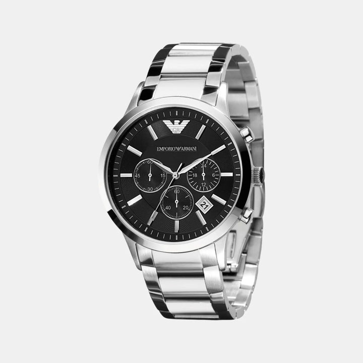 Emporio Armani Renato AR2434 Silver Dial Chronograph Men&