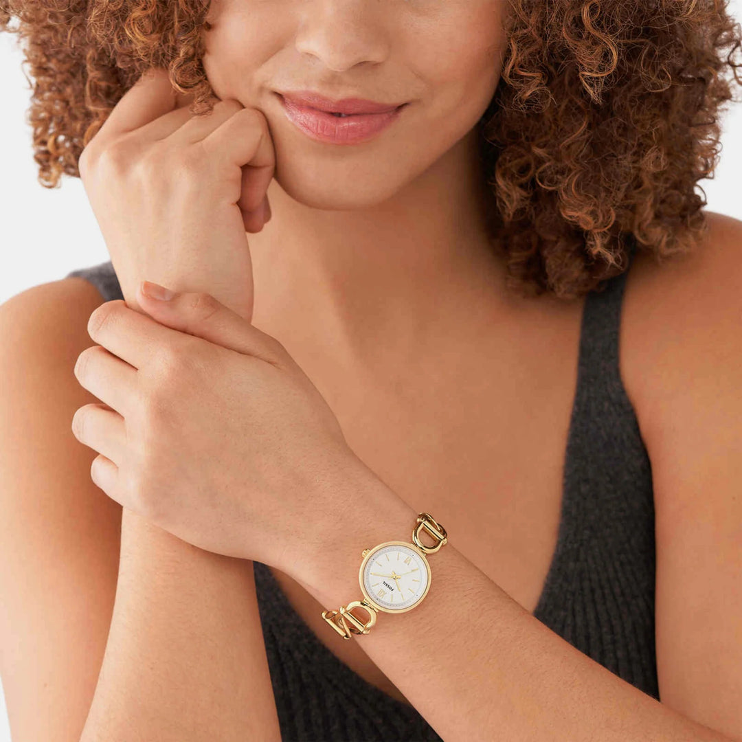 Fossil Fossil Carlie ES5272 Silver-Tone Watch