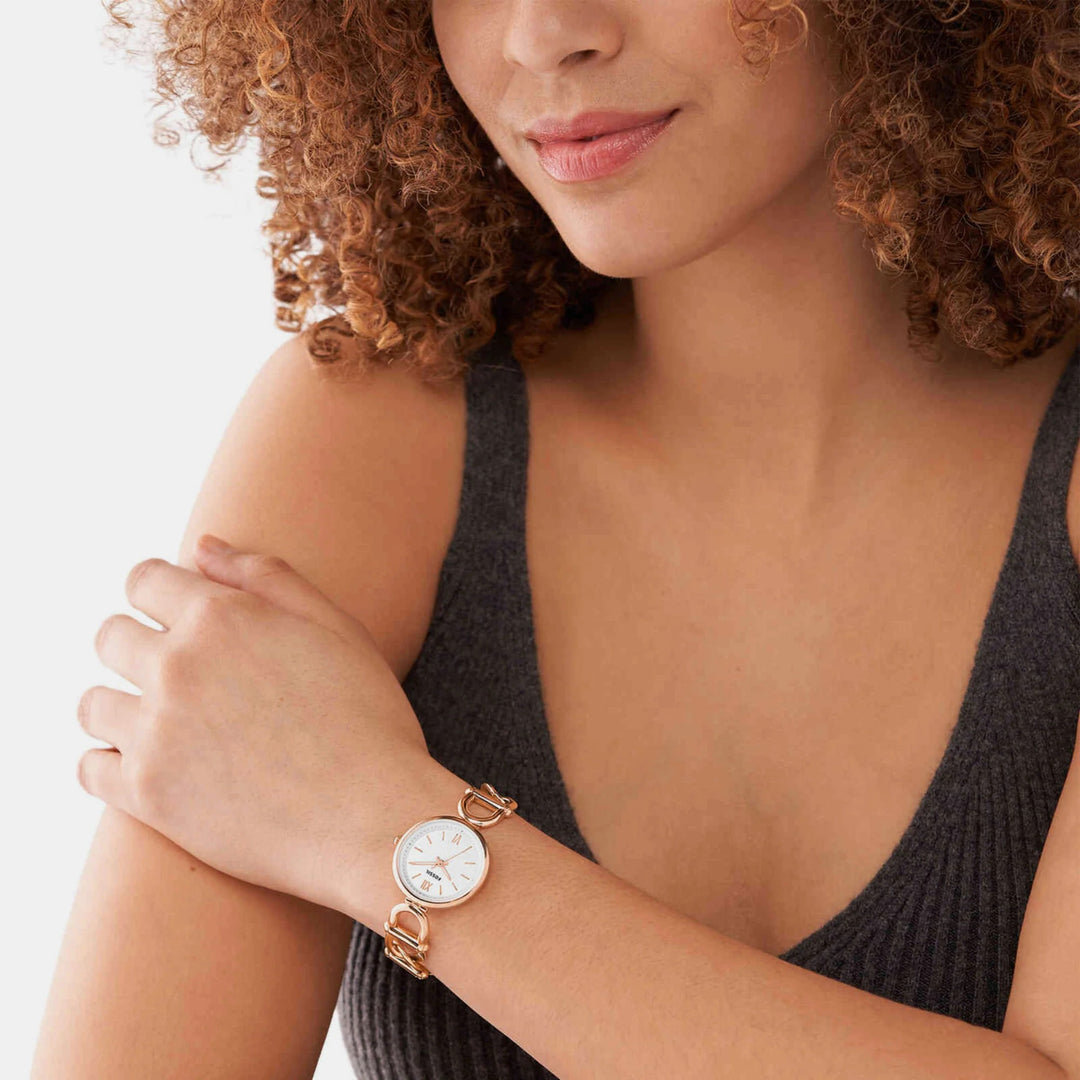 Fossil Fossil Carlie ES5273 Gold-Tone Watch