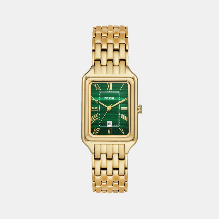 Fossil Raquel ES5341 Green Malachite Dial Watch