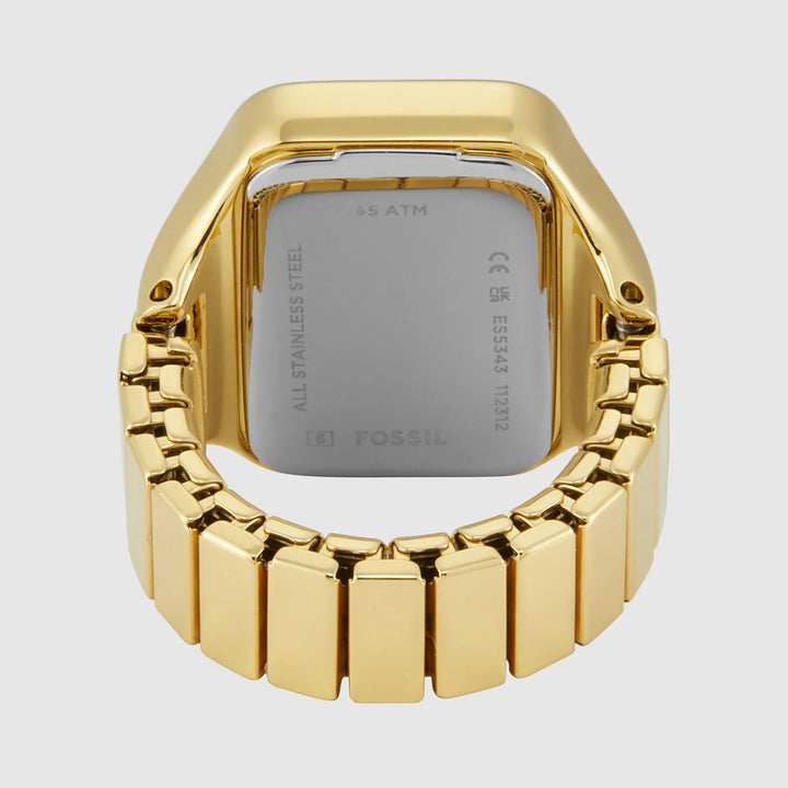 Fossil Raquel Watch Ring ES5343 Gold Sunray Watch