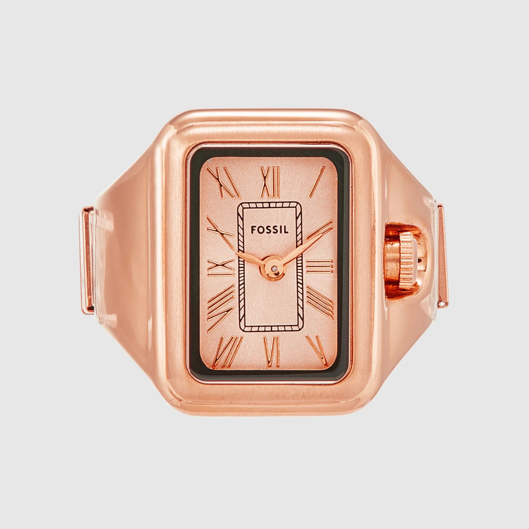 Fossil Raquel Watch Ring ES5345 Rose Gold Sunray Watch