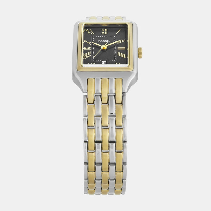 Fossil Raquel ES5376SET Two-Tone Watch and Gold-Tone Heritage D-Link Bracelet Women&