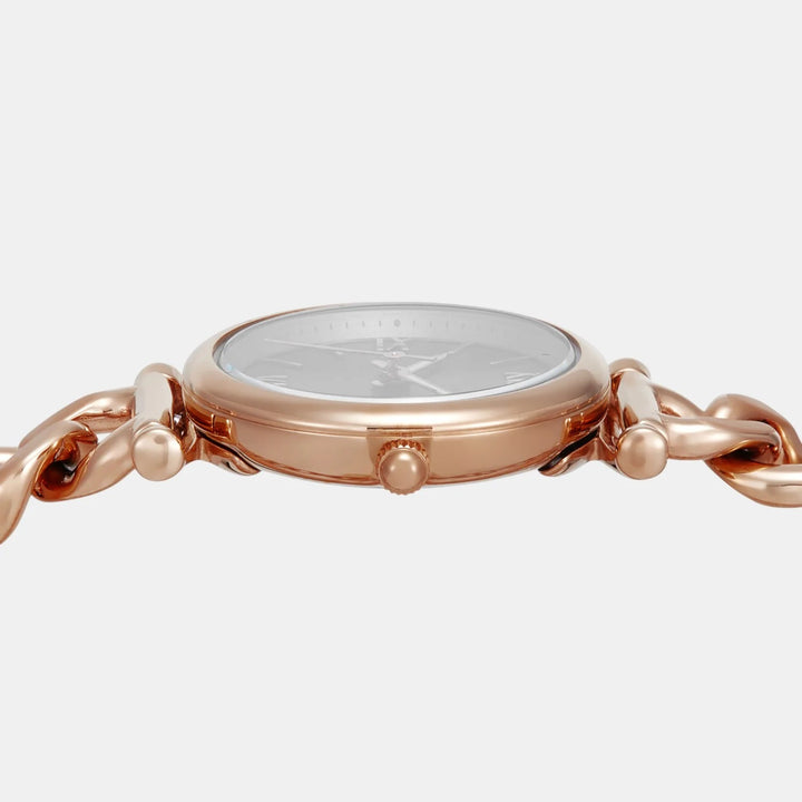 Fossil Carlie ES5378SET Gray Dial Two-Tone Watch and Bracelet Women&