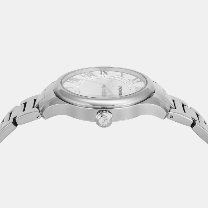 Fossil Gilmore ES5393 Silver Sunray Dial Silver-Tone Stainless Steel Women&