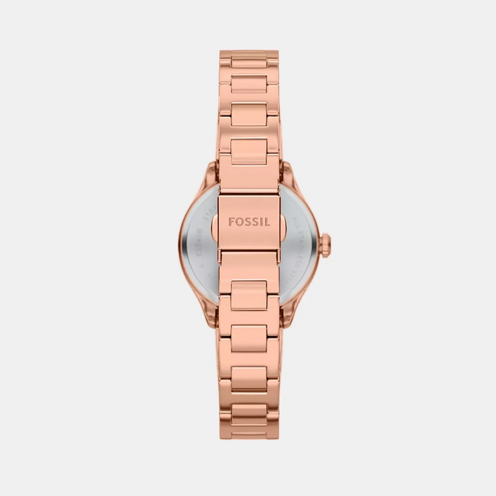 Fossil Gilmore ES5420 Silver Dial Gold-Tone Mesh Bracelet Women&