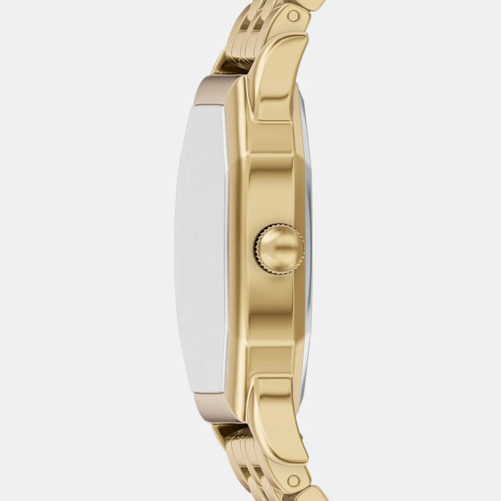 Fossil Harlow ES5433 Octagon Black Dial Gold-Tone Stainless Steel Women&