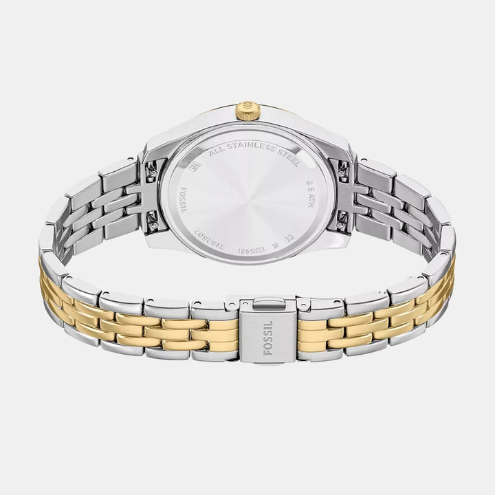 Fossil Scarlette ES5461 Mother of Pearl Dial Gold-Tone Stainless Steel Women&