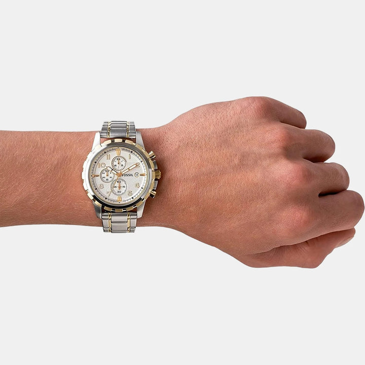 Fossil Dean FS4795 Chronograph Brown Leather Strap Men&