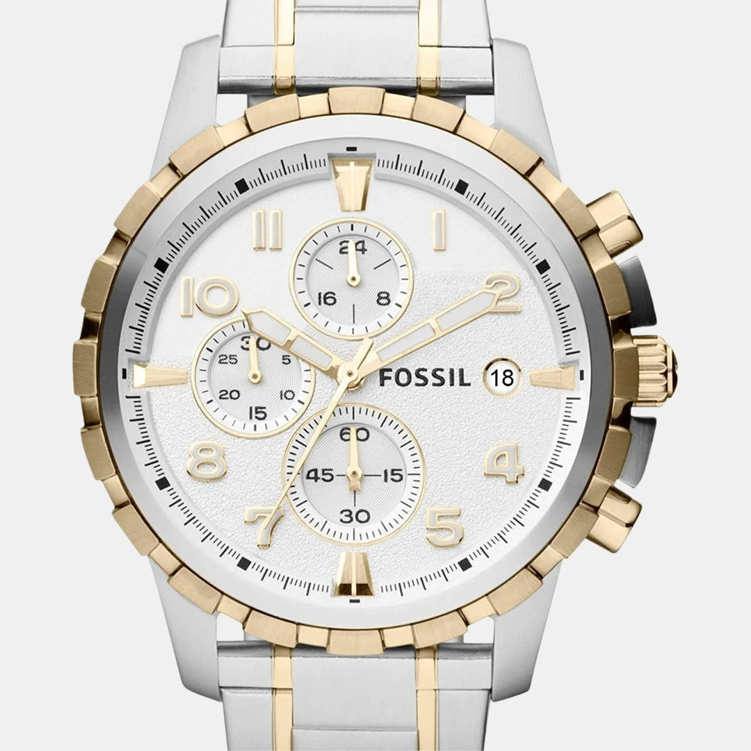 Fossil Dean FS4795 Chronograph Brown Leather Strap Men&