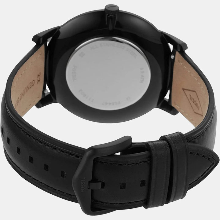 Fossil The Minimalist FS5447 Black Dial Black Stainless Steel Men&
