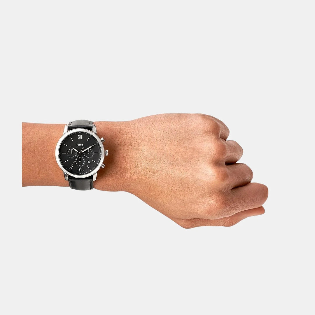 Fossil The Neutra FS5452 Black Dial Brown Leather Strap Men&