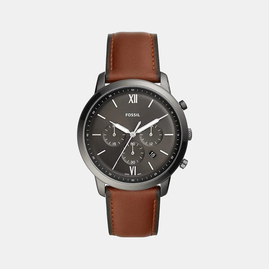 Fossil The Neutra FS5512 Blue Sunray Dial Silver-Tone Stainless Steel Men&