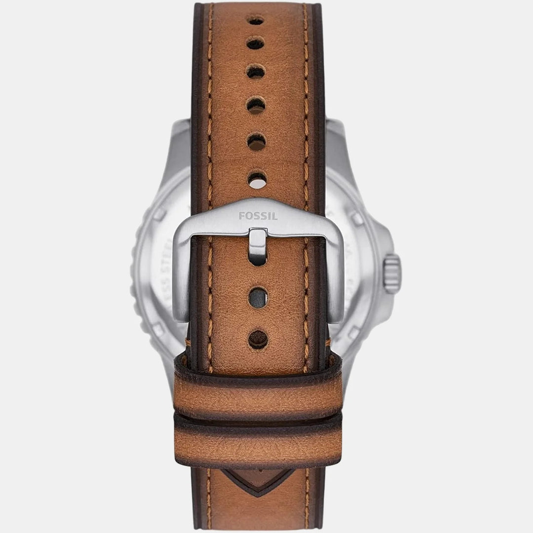 Fossil Neutra FS5946 Green Dial Brown Leather Strap Men&