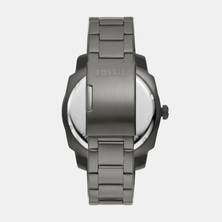 Fossil Everett FS5970 Silver Dial Silver-Tone Stainless Steel Men&
