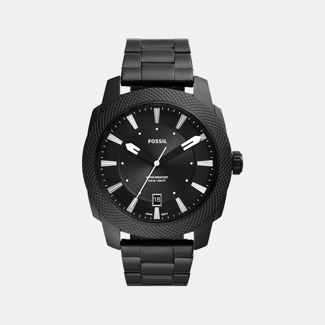 Fossil Everett FS5971 Blue Dial Silver-Tone Stainless Steel Men&