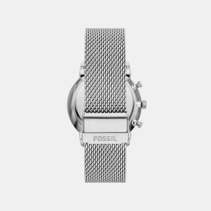 Fossil The Neutra FS6020SET Blue Dial Watch and Beaded Bracelet Men&