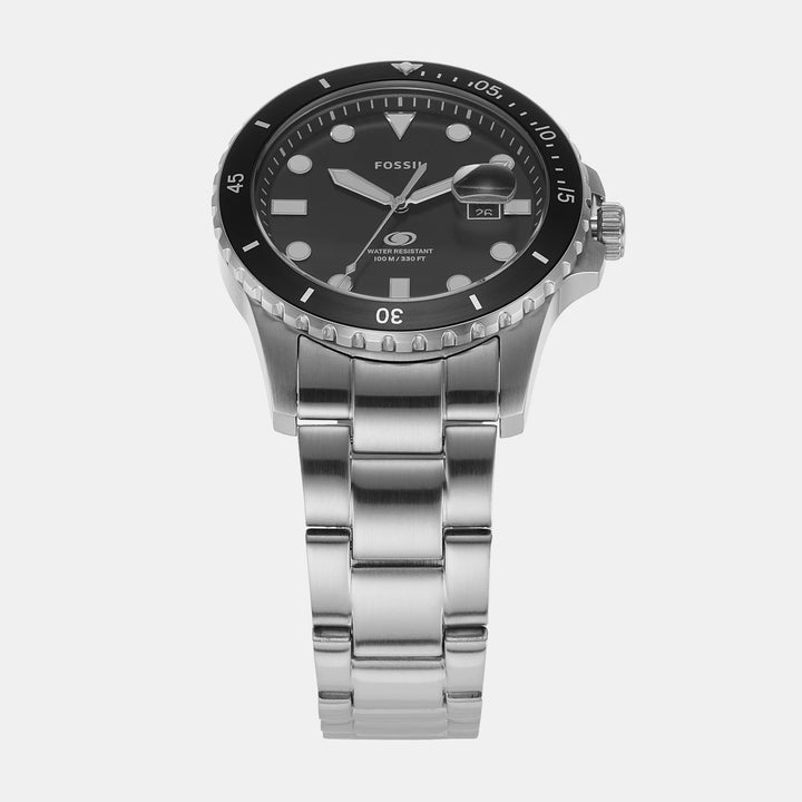 Fossil Blue Dive FS6032 Black Dial Silver-Tone Stainless Steel Men&