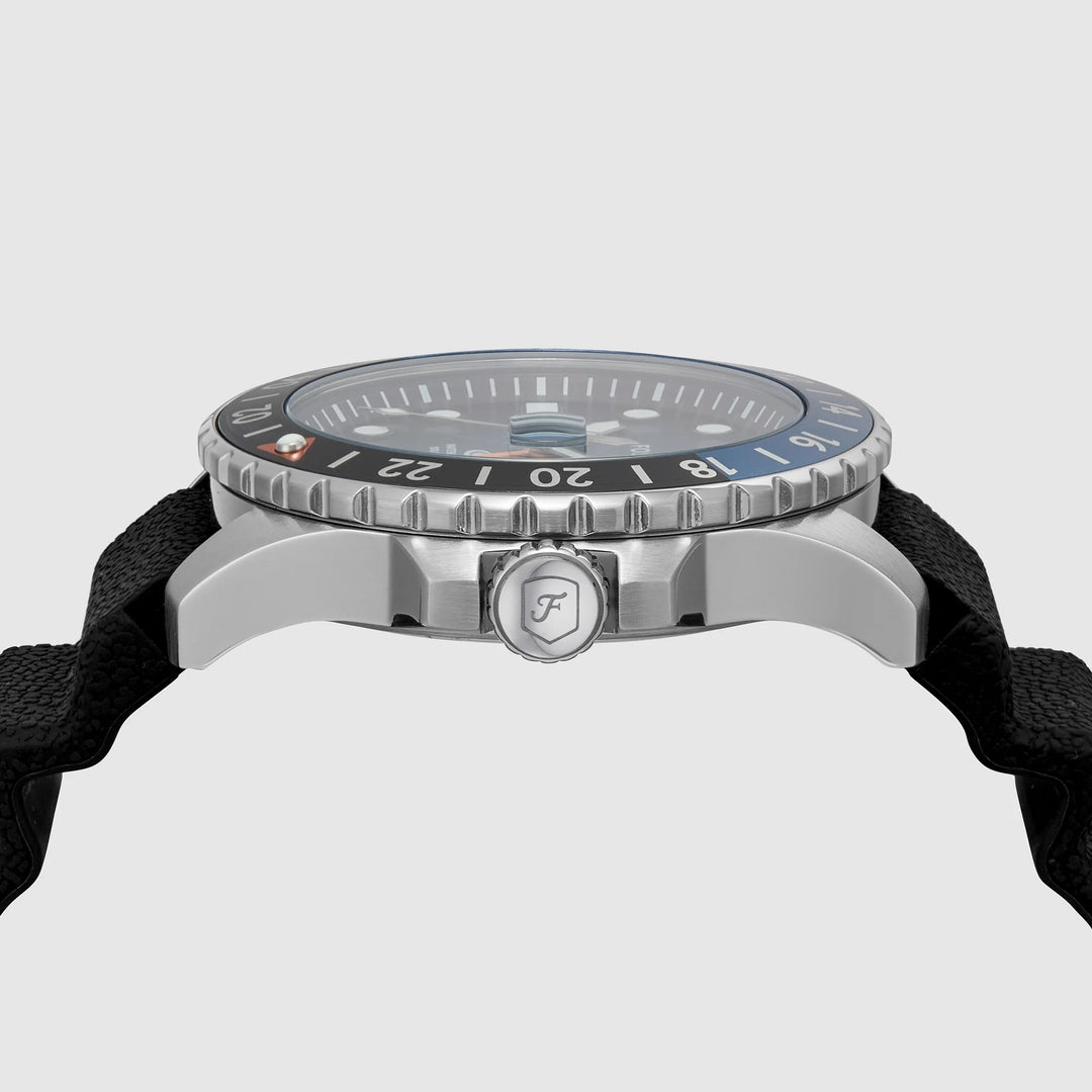 Fossil Sport Tourer FS6049 Chronograph Blue Dial Silver-Tone Stainless Steel Men&