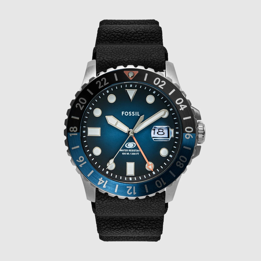 Fossil Sport Tourer FS6049 Chronograph Blue Dial Silver-Tone Stainless Steel Men&