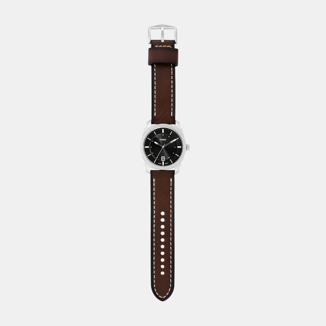 Fossil Machine FS6081SET Chronograph Watch and Black Leather Bracelet Men&