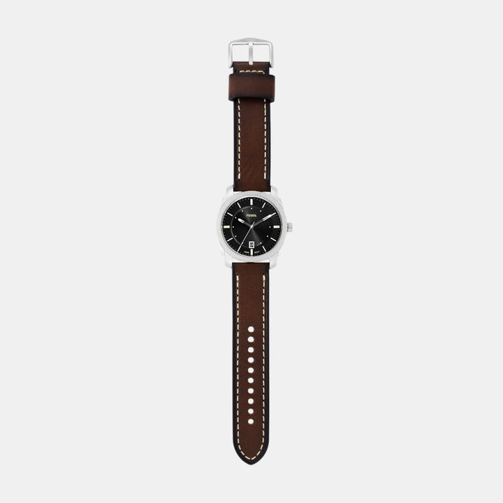 Fossil Machine FS6081SET Chronograph Watch and Black Leather Bracelet Men&