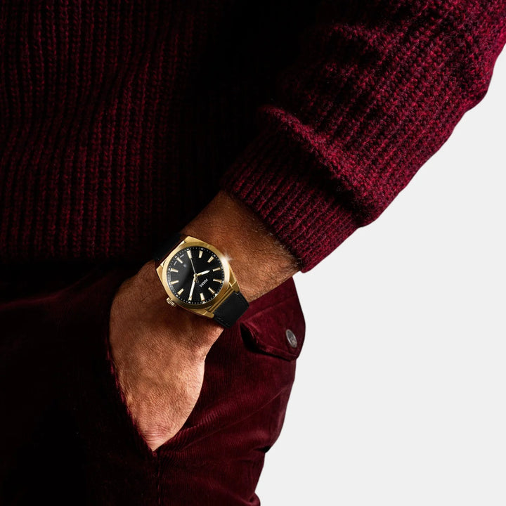 Fossil Everett FS6089 Chronograph Black Dial Smoke Stainless Steel Men&