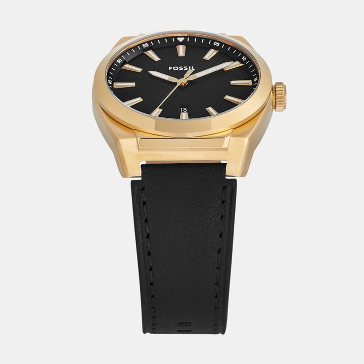Fossil Everett FS6089 Chronograph Black Dial Smoke Stainless Steel Men&