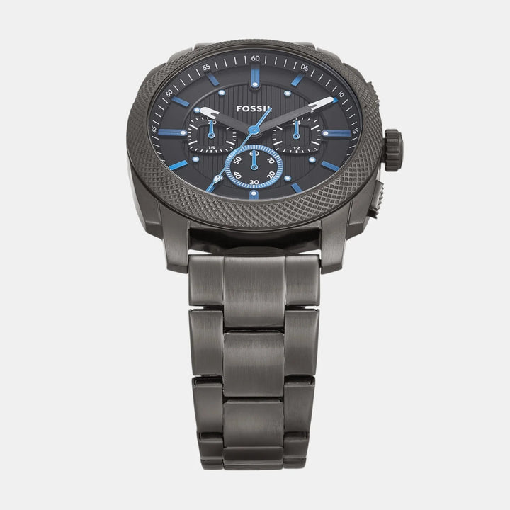 Fossil The Machine FS6098 White Dial Brown Leather Men&