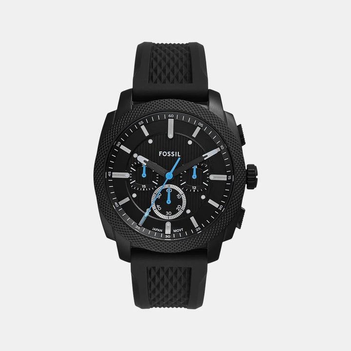 Fossil Machine FS6099 Black Dial Stainless Steel Men&