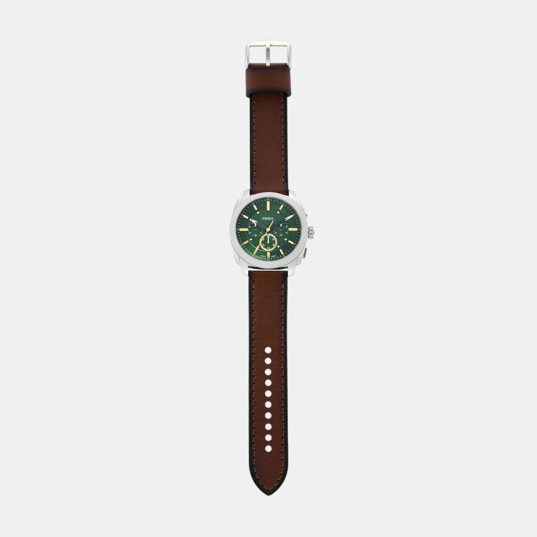 Fossil The Machine FS6100 Green Dial Silver Stainless Steel Men&