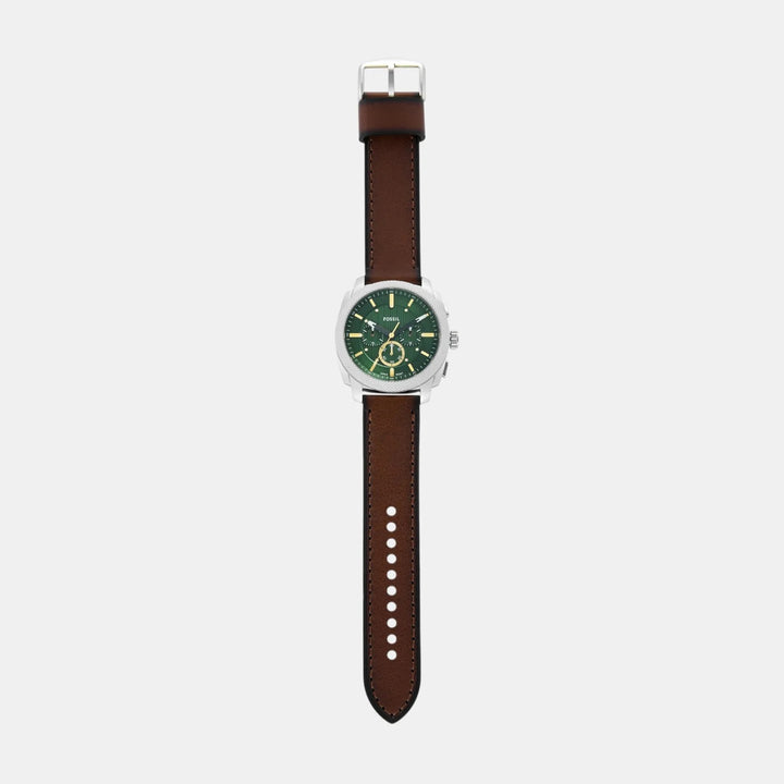 Fossil The Machine FS6100 Green Dial Silver Stainless Steel Men&