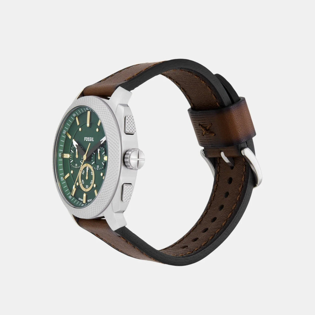 Fossil The Machine FS6100 Green Dial Silver Stainless Steel Men&