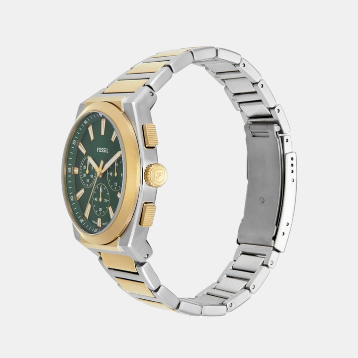 Fossil Everett FS6106 Blue Dial Stainless Steel Men&