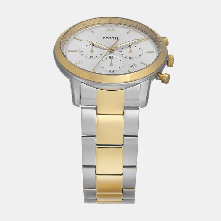 Fossil Neutra FS6112 White Dial Silver Stainless Steel Men&