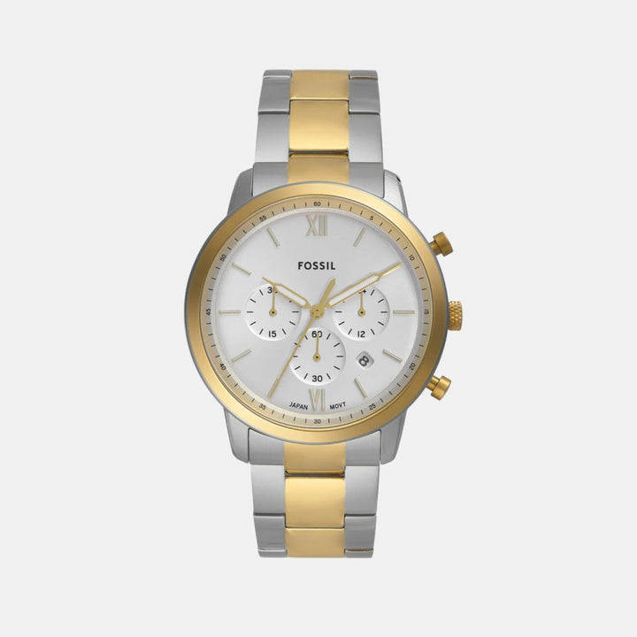 Fossil Neutra FS6112 White Dial Silver Stainless Steel Men&