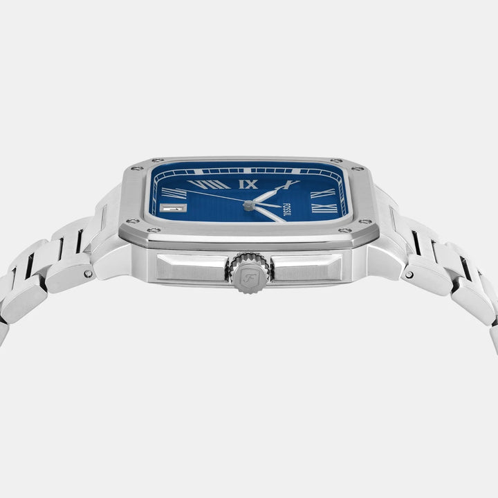 Fossil Crosby FS6121 Pepsi Bezel Blue Dial Stainless Steel Men&