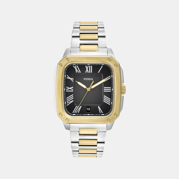 Fossil Crosby FS6123 Green and Black Bezel Stainless Steel Men&