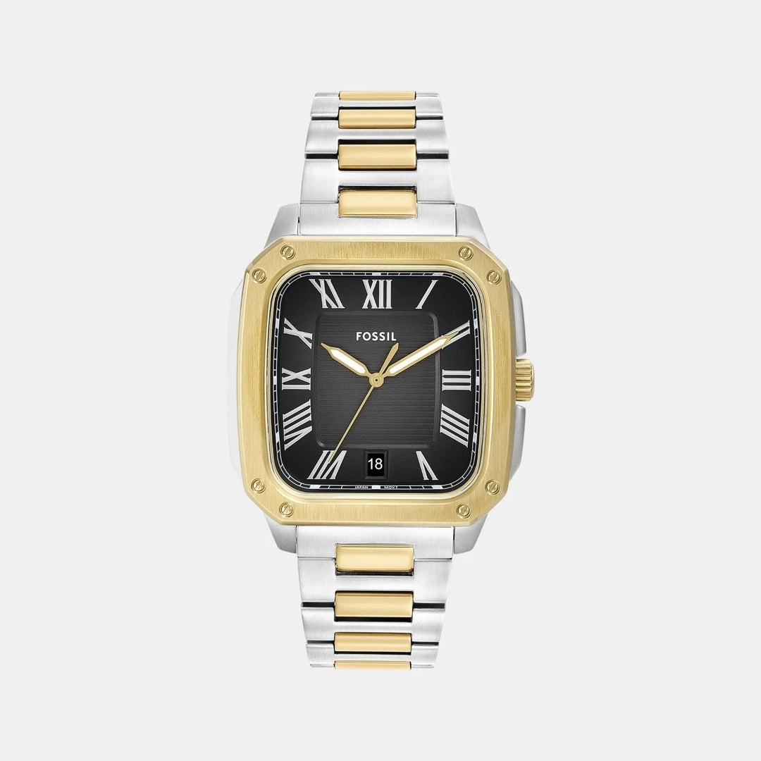 Fossil Crosby FS6123 Green and Black Bezel Stainless Steel Men&