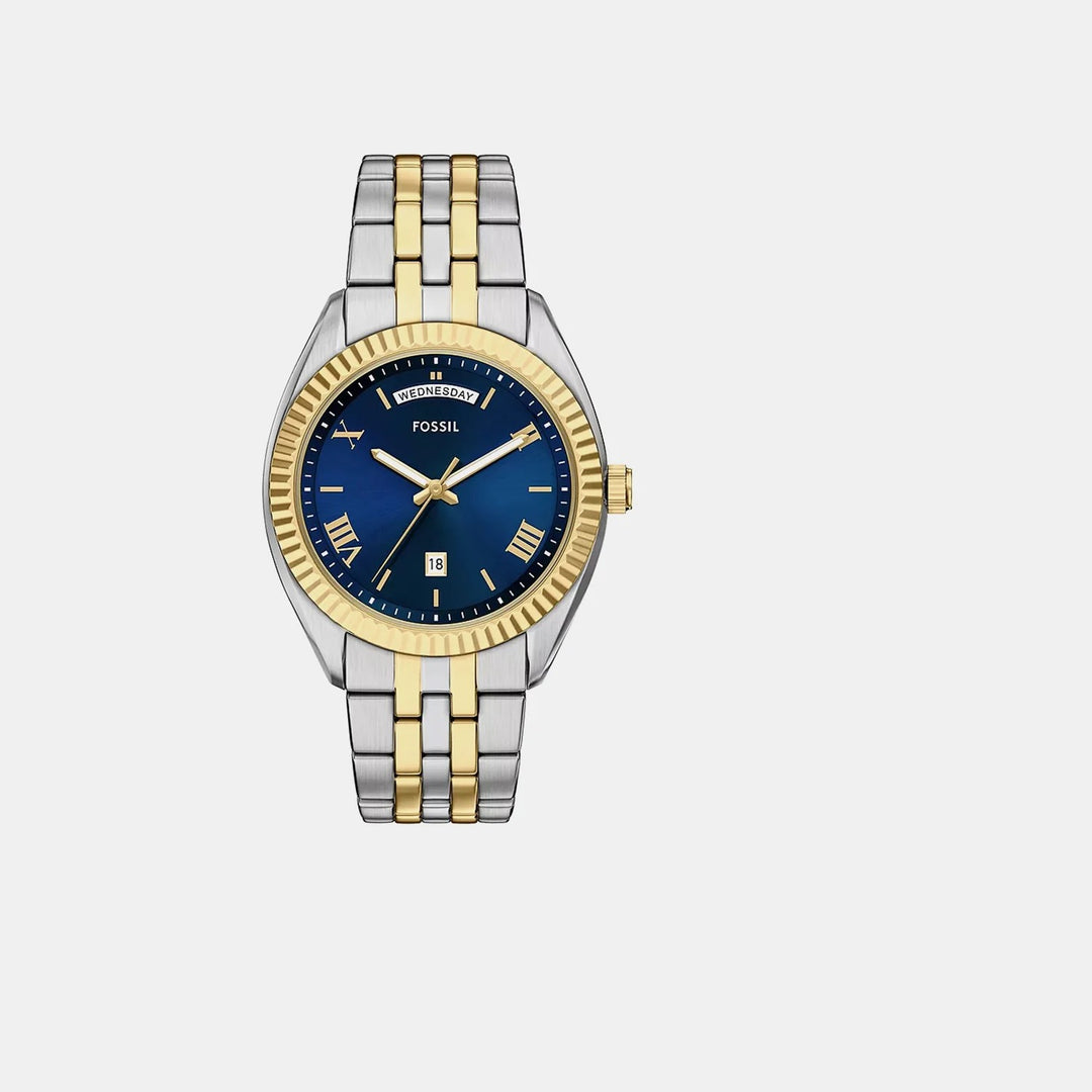 Fossil Heritage FS6141 Black Dial Stainless Steel Men&